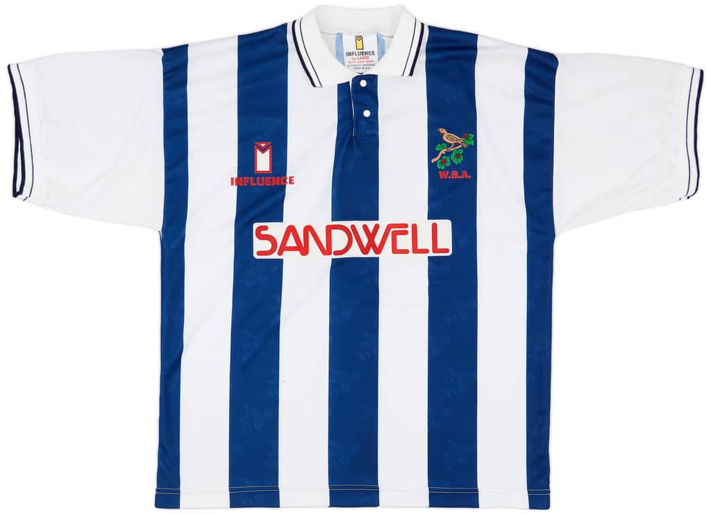 1991-92 West Brom Home Shirt - 8/10 - (L)