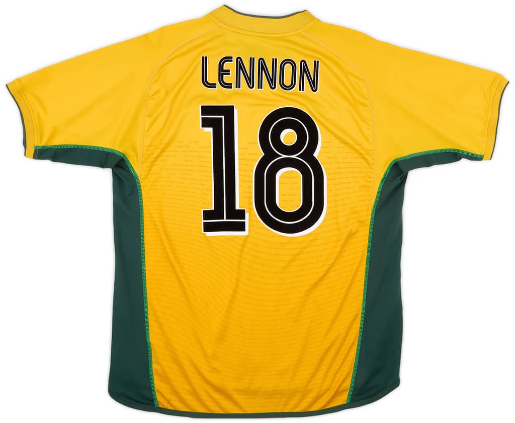 2002-03 Celtic Away Shirt Lennon #18 - 7/10 - (XL)