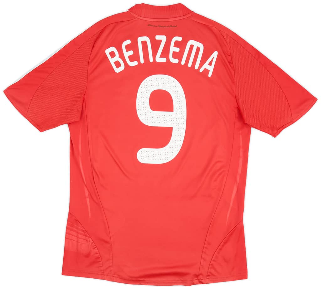 2007-08 France Away Shirt Benzema #9 - 5/10 - (M)