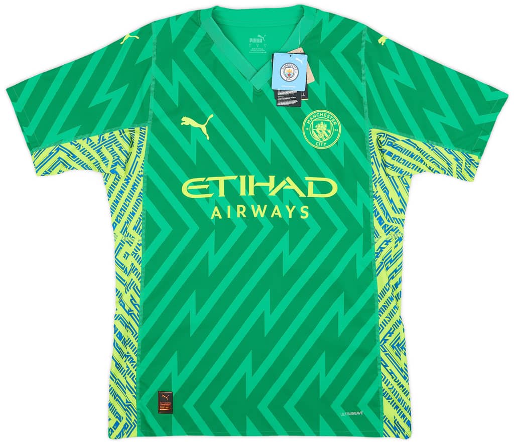 2023-24 Manchester City Player Issue GK S/S Shirt Ederson #31