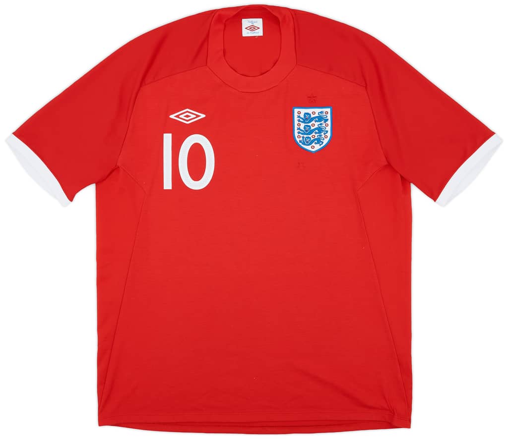 2010-11 England Away Shirt Rooney #10 - 7/10 - (L)