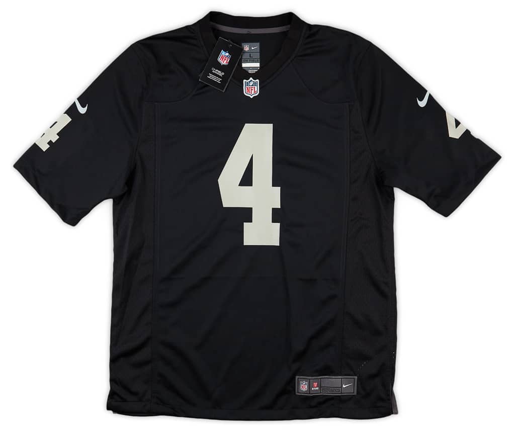 2020-22 Las Vegas Raiders Carr #4 Nike Game Jersey (Home) XL - W/Tags