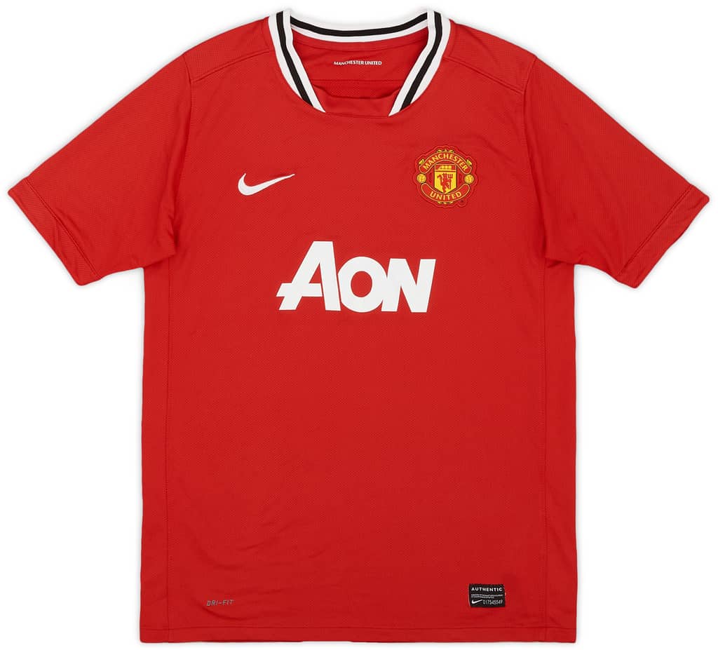2011-12 Manchester United Home Shirt - 8/10 - (XL.Boys)
