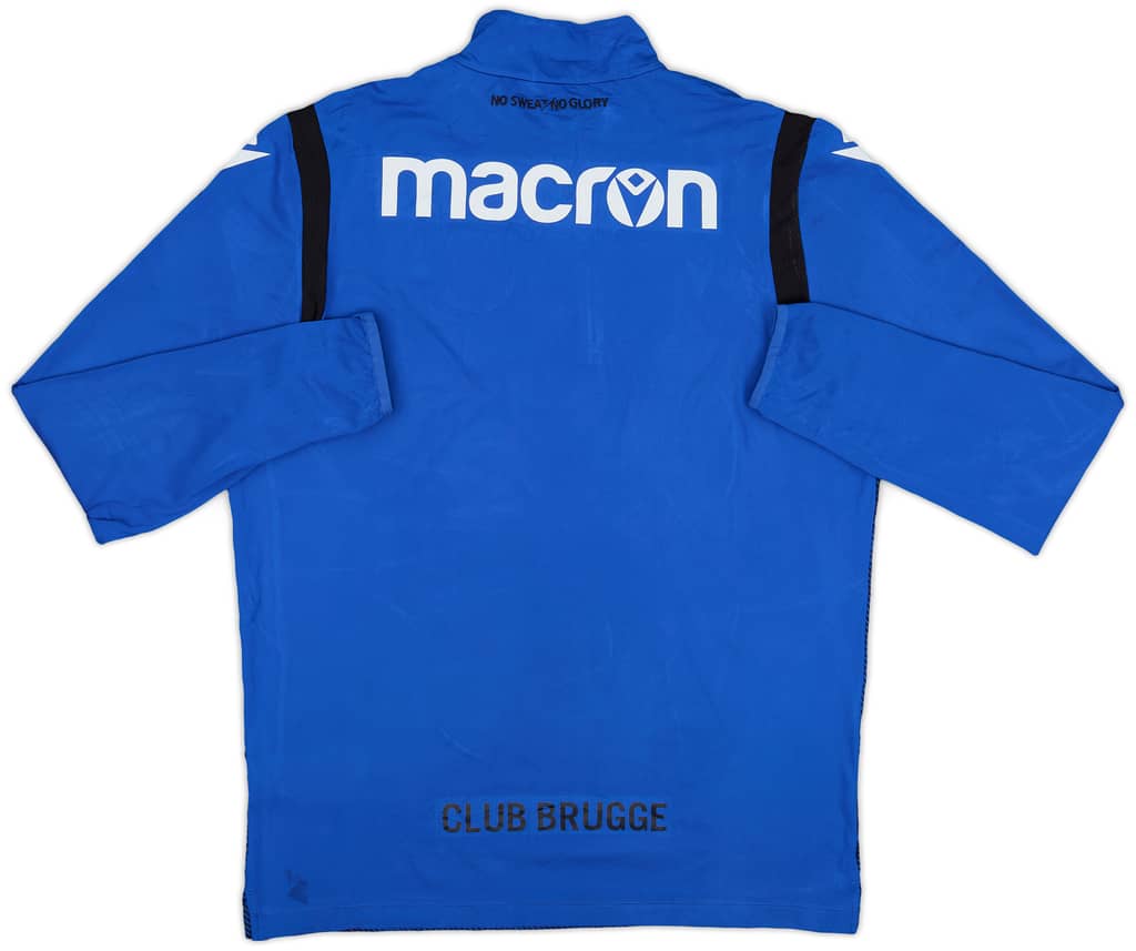 2020-21 Club Brugge Player Issue Macron 1/4 Zip Drill Top #17 - 6/10 - (XL)