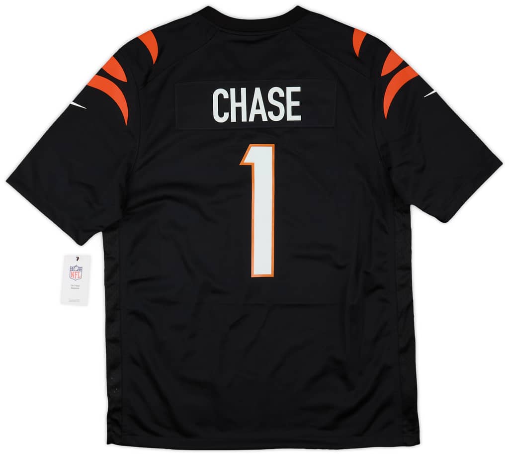 2021-24 Cincinnati Bengals Chase #1 Nike Game Home Jersey (L)