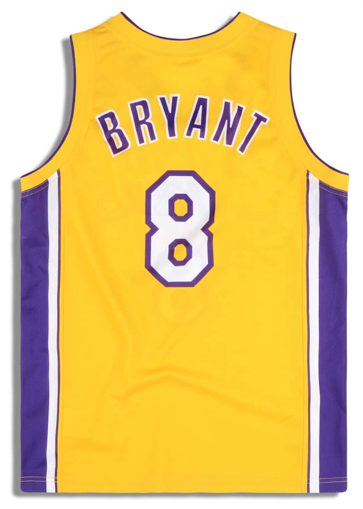 1999-06 LA Lakers Bryant #8 Champion Jersey (Home) XL