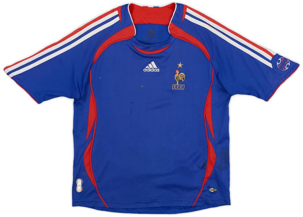 2006-07 France Home Shirt - 6/10 - (7-8 Years)