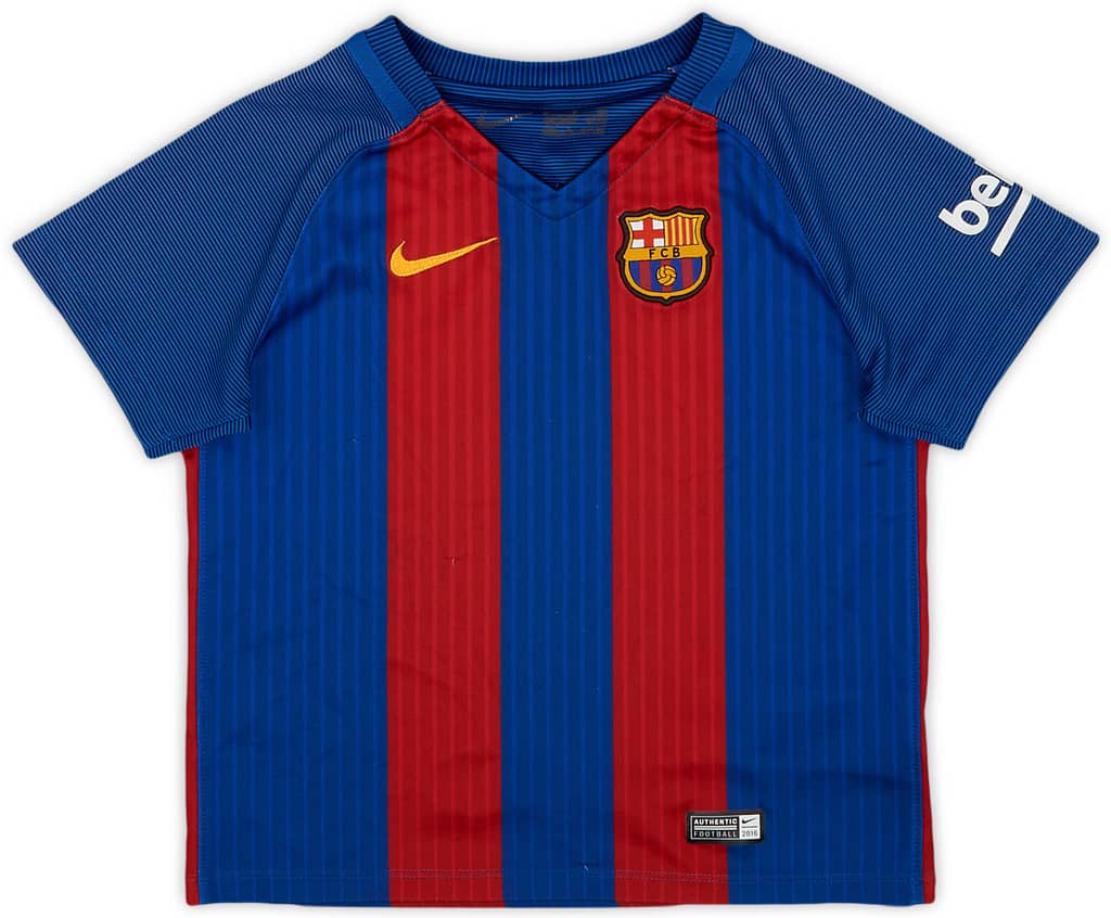 2016-17 Barcelona Home Shirt - 8/10 - (S.Boys)
