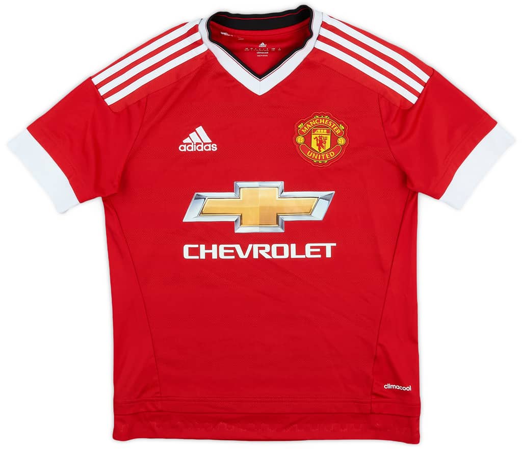 2015-16 Manchester United Home Shirt - 7/10 - (L.Boys)