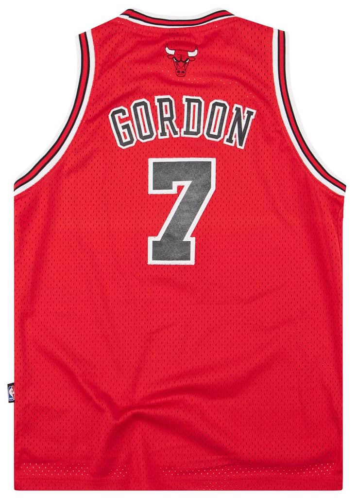 2006-09 Chicago Bulls Gordon #7 adidas Swingman Jersey (Away) Y
