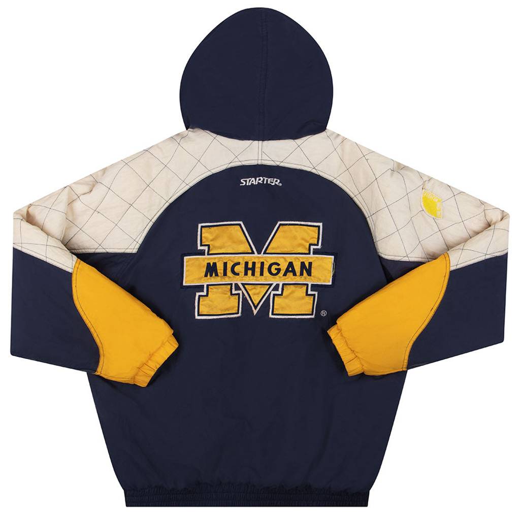 1990s Michigan Wolverines Starter Rain Coat XL