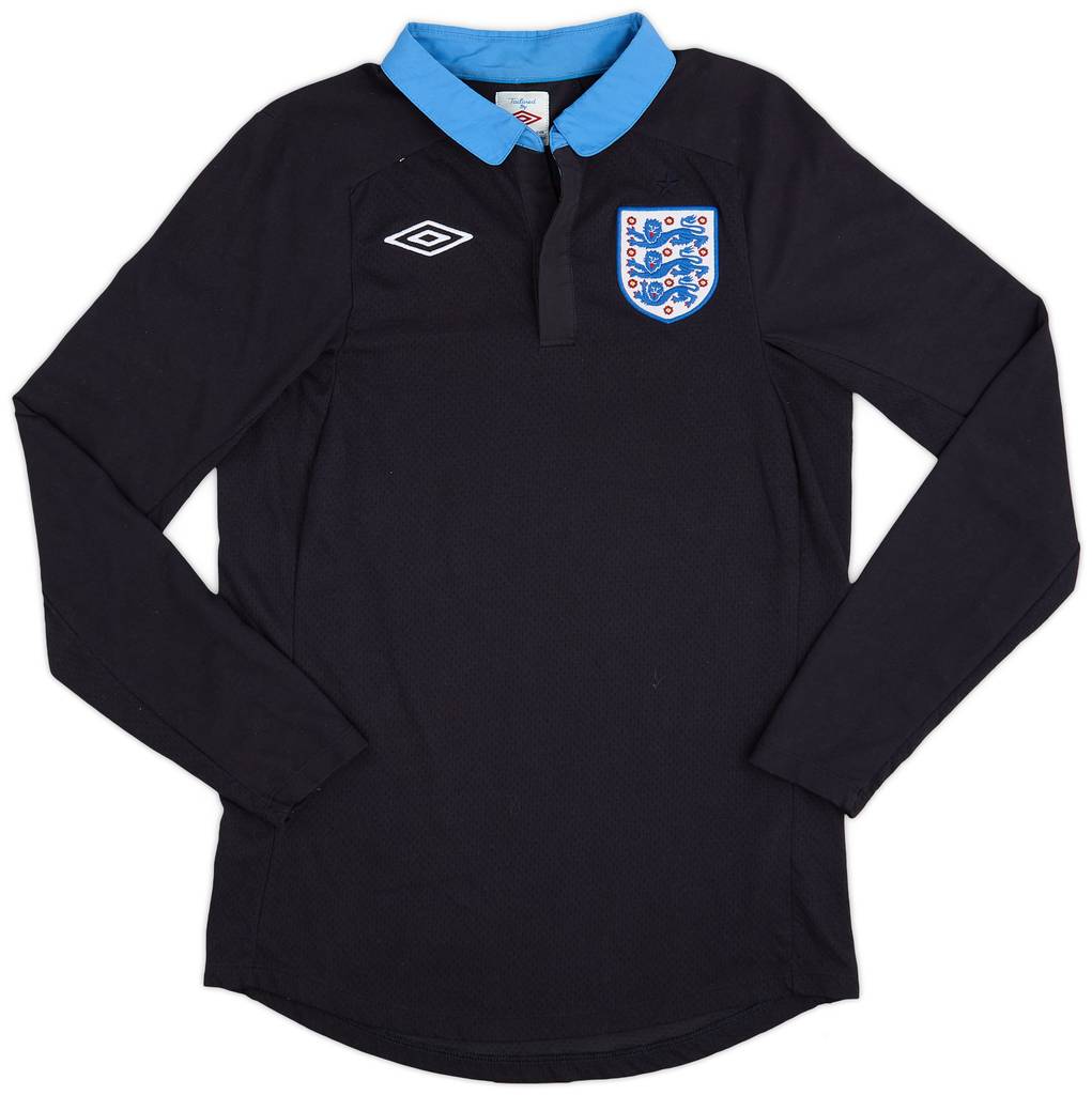 2011-12 England Away L/S Shirt - 9/10 - (S)