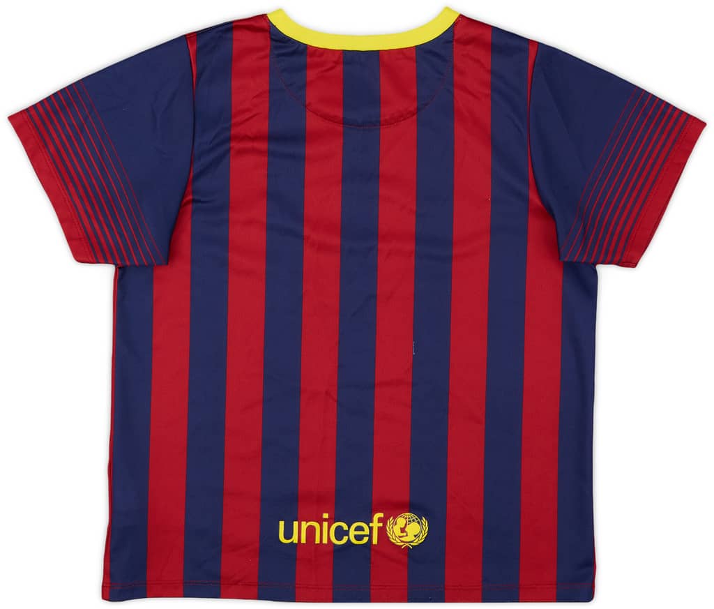 2013-14 Barcelona Home Shirt - 8/10 - (7-8 Years)