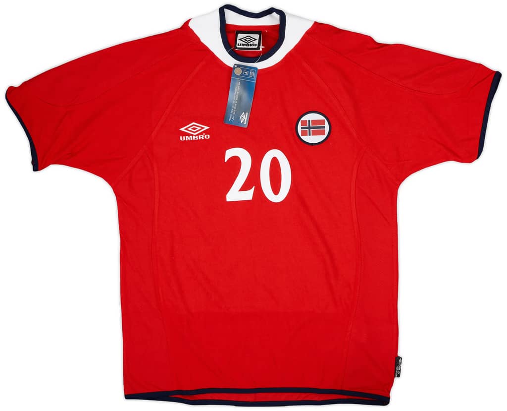 2000-02 Norway Home Shirt Solskjaer #20 (M)