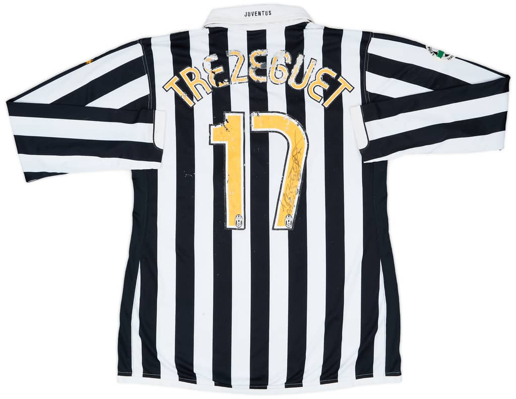 2006-07 Juventus Match Issue Signed Home L/S Shirt Trezeguet #17