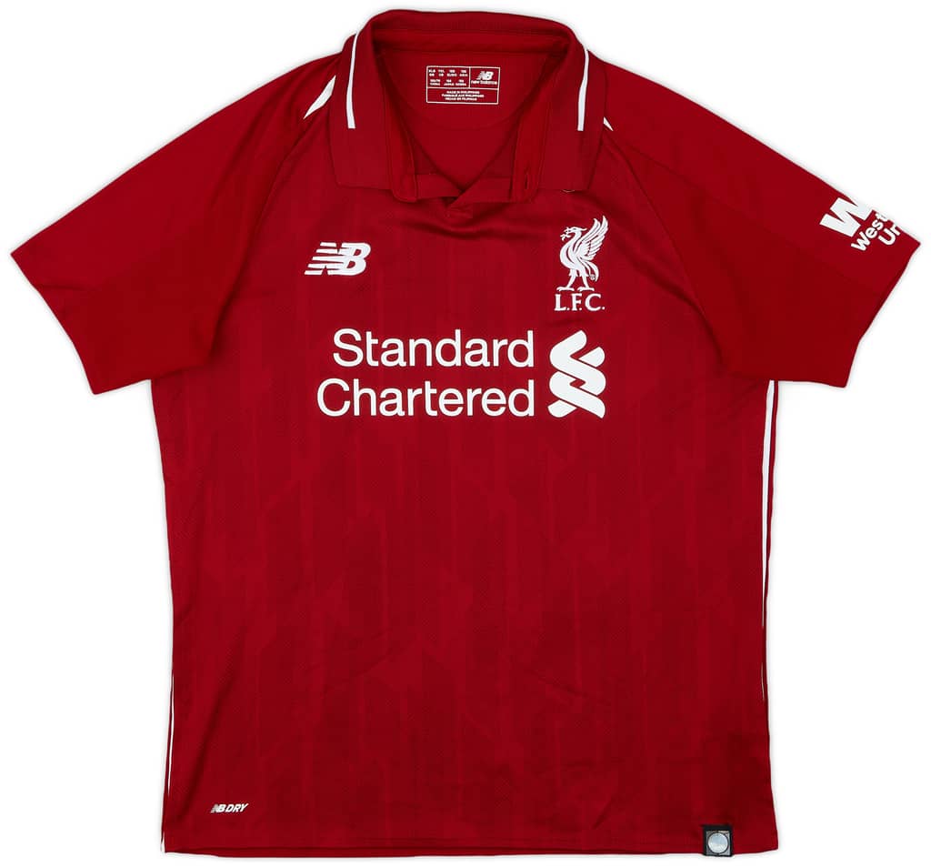 2018-19 Liverpool Home Shirt - 9/10 - (XL.Boys)