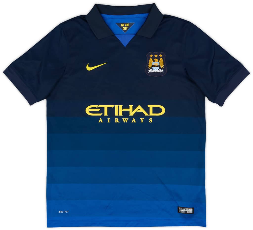 2014-15 Manchester City Away Shirt - 8/10 - (XL.Boys)