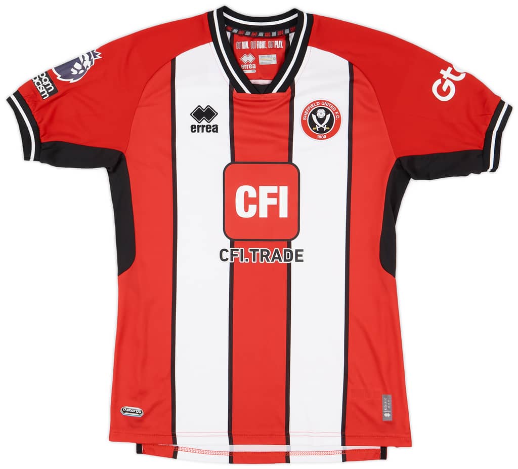 2023-24 Sheffield United Match Issue Home Shirt Brewster #7