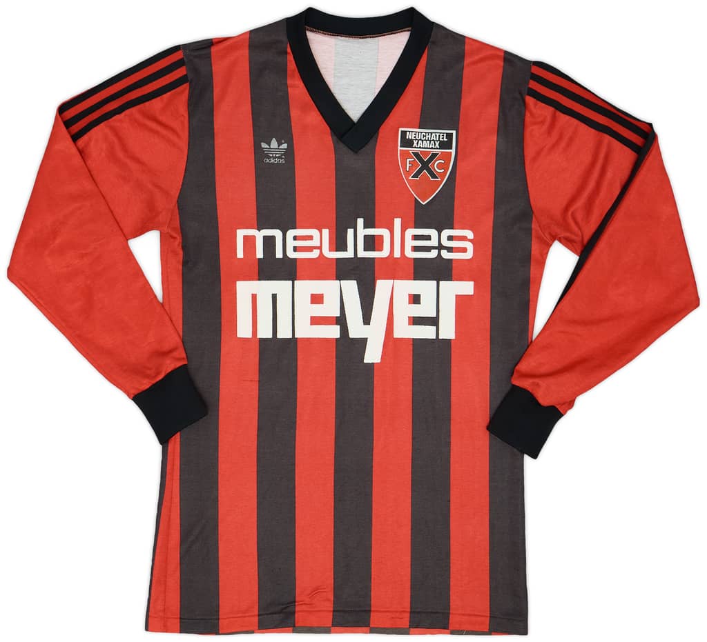 1985-87 Neuchatel Xamax Home L/S Shirt - 6/10 - (M)