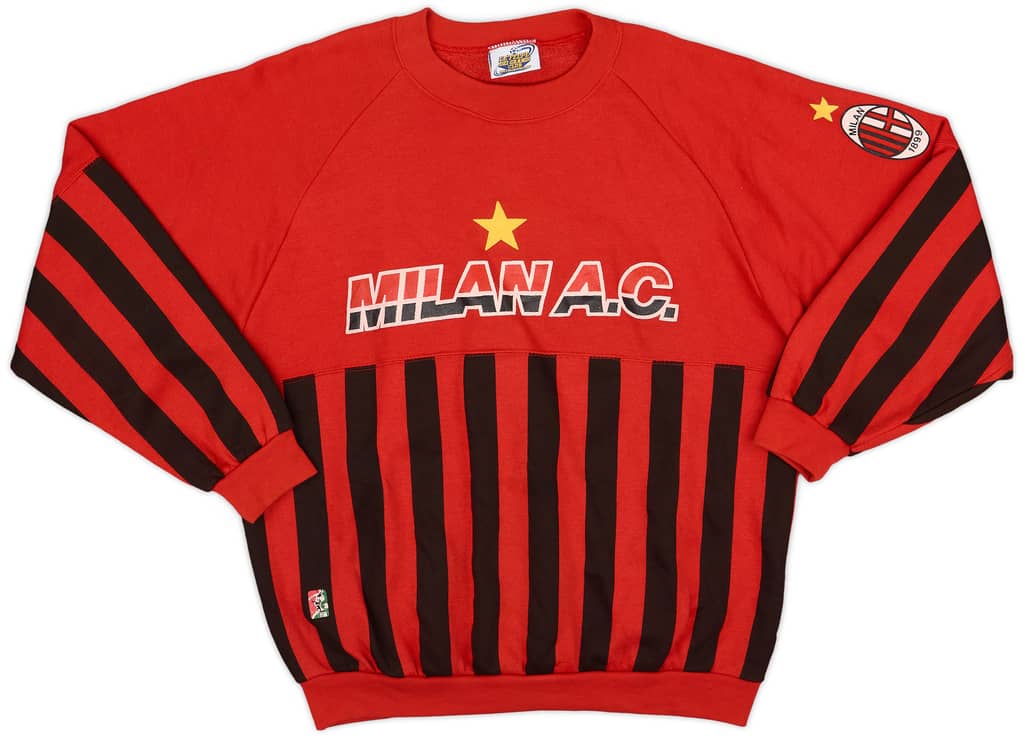 1990-91 AC Milan Le Felpe dei Grandi Club Sweat Top - 8/10 - (M)