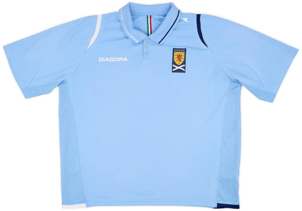 2007-08 Scotland Diadora Polo Shirt - 6/10 - (XXL)