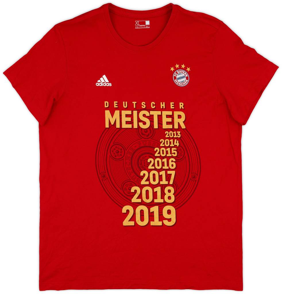 2019-20 Bayern Munich adidas Graphic Tee - 8/10 - (XL)