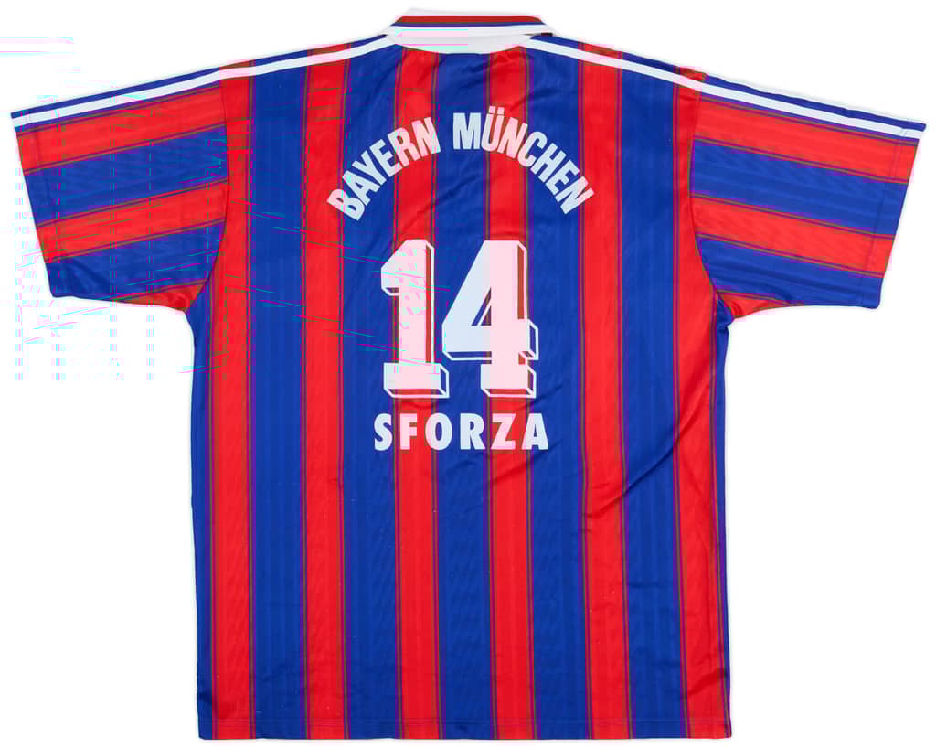 1995-97 Bayern Munich Home Shirt Sforza #14 - 8/10 - (XL)