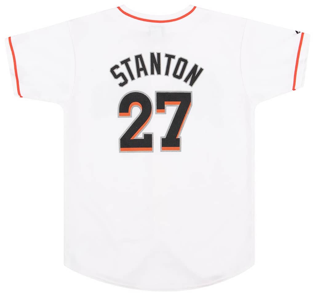 2012-15 Miami Marlins Stanton #27 Majestic Jersey (Home) Y