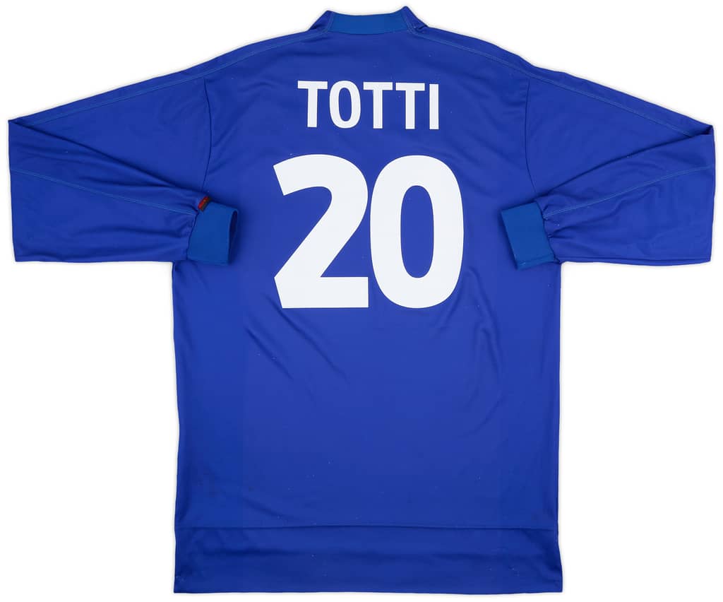 1998-99 Italy Home L/S Shirt Totti #20 - 7/10 - (XXL)