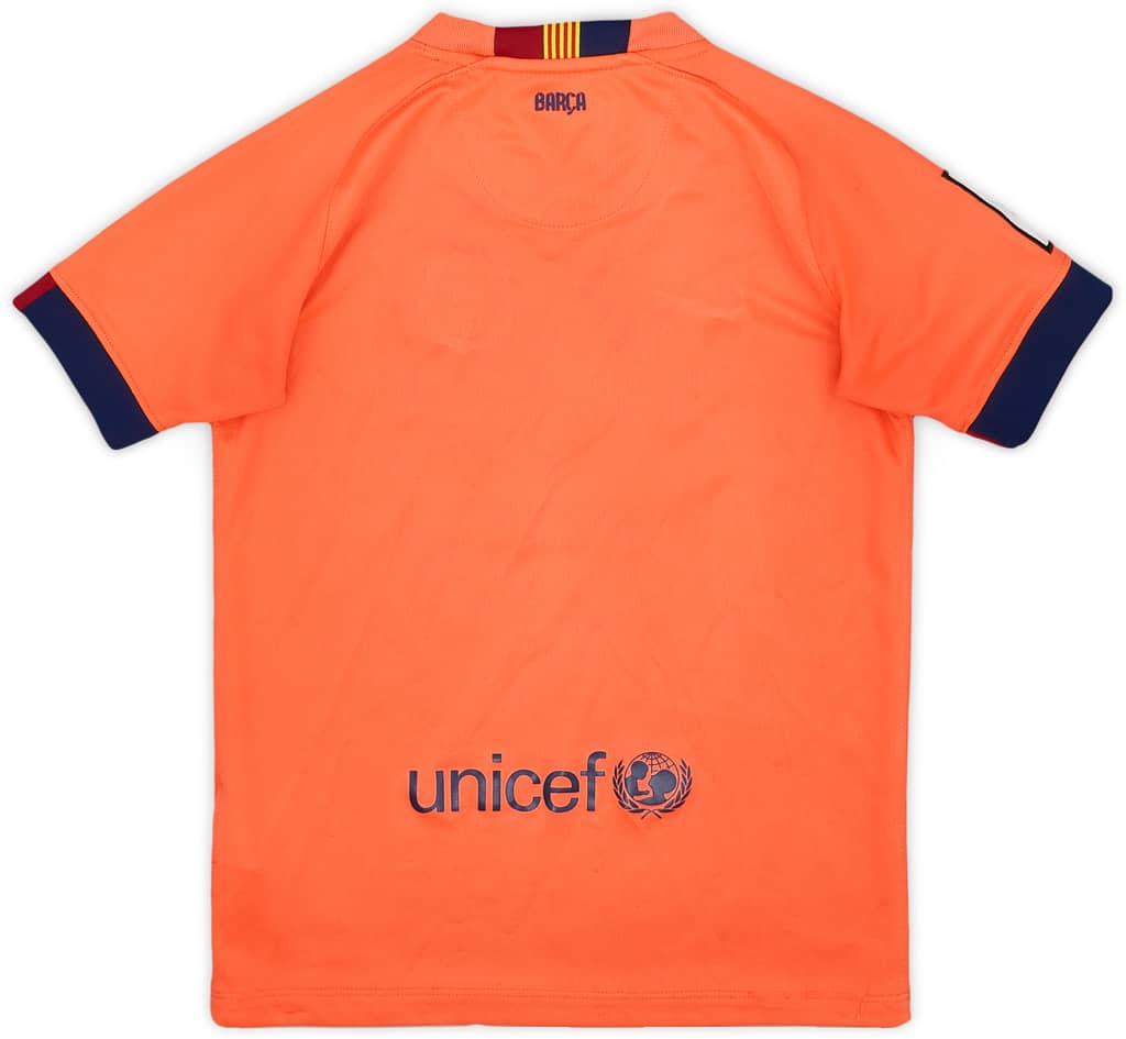 2014-15 Barcelona Away Shirt - 6/10 - (S.Boys)