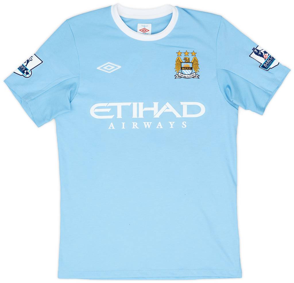 2009-10 Manchester City Match Issue Signed Home Shirt Tevez #32