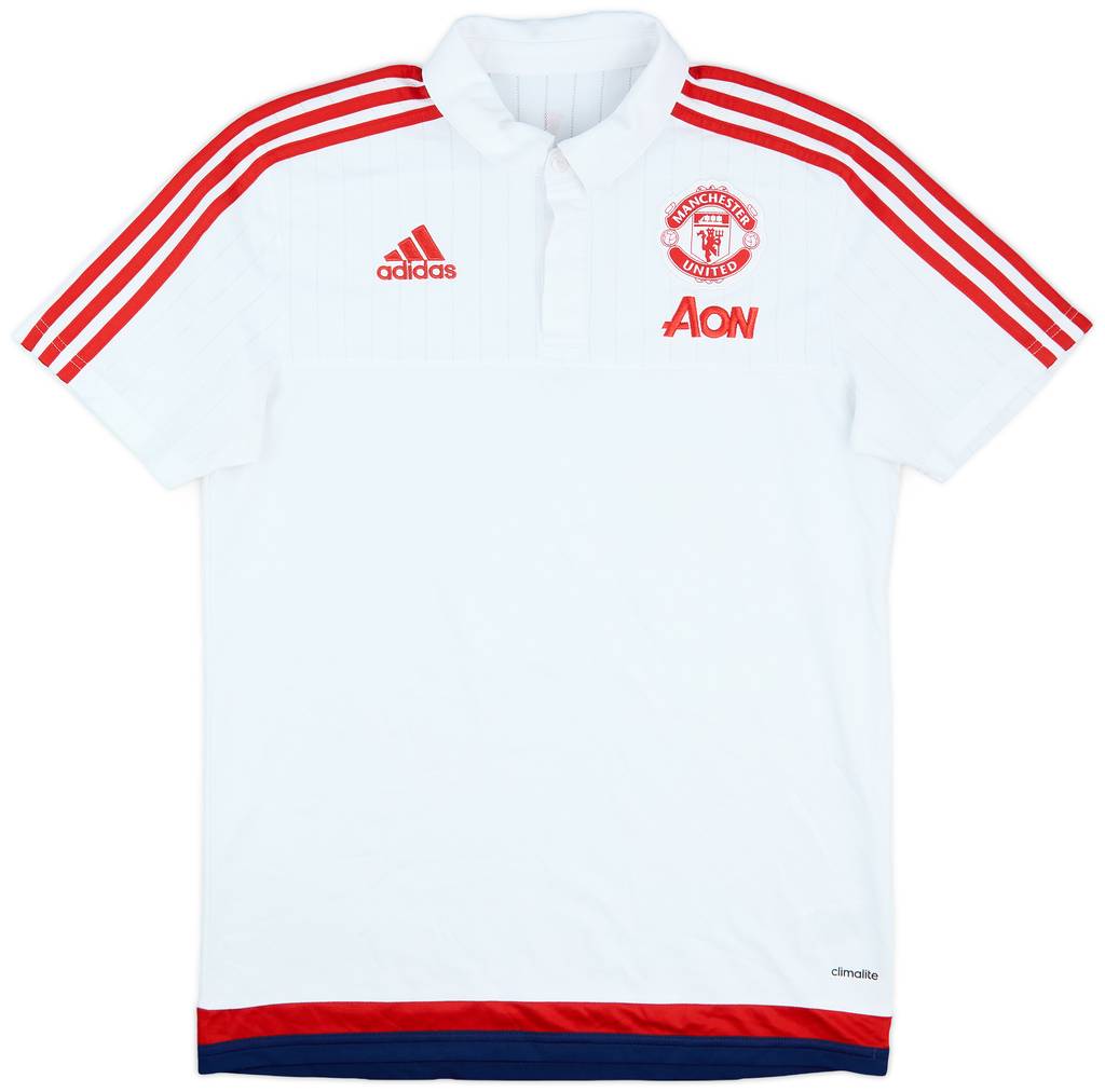 2015-16 Manchester United adidas Polo Shirt - 9/10 - (M)
