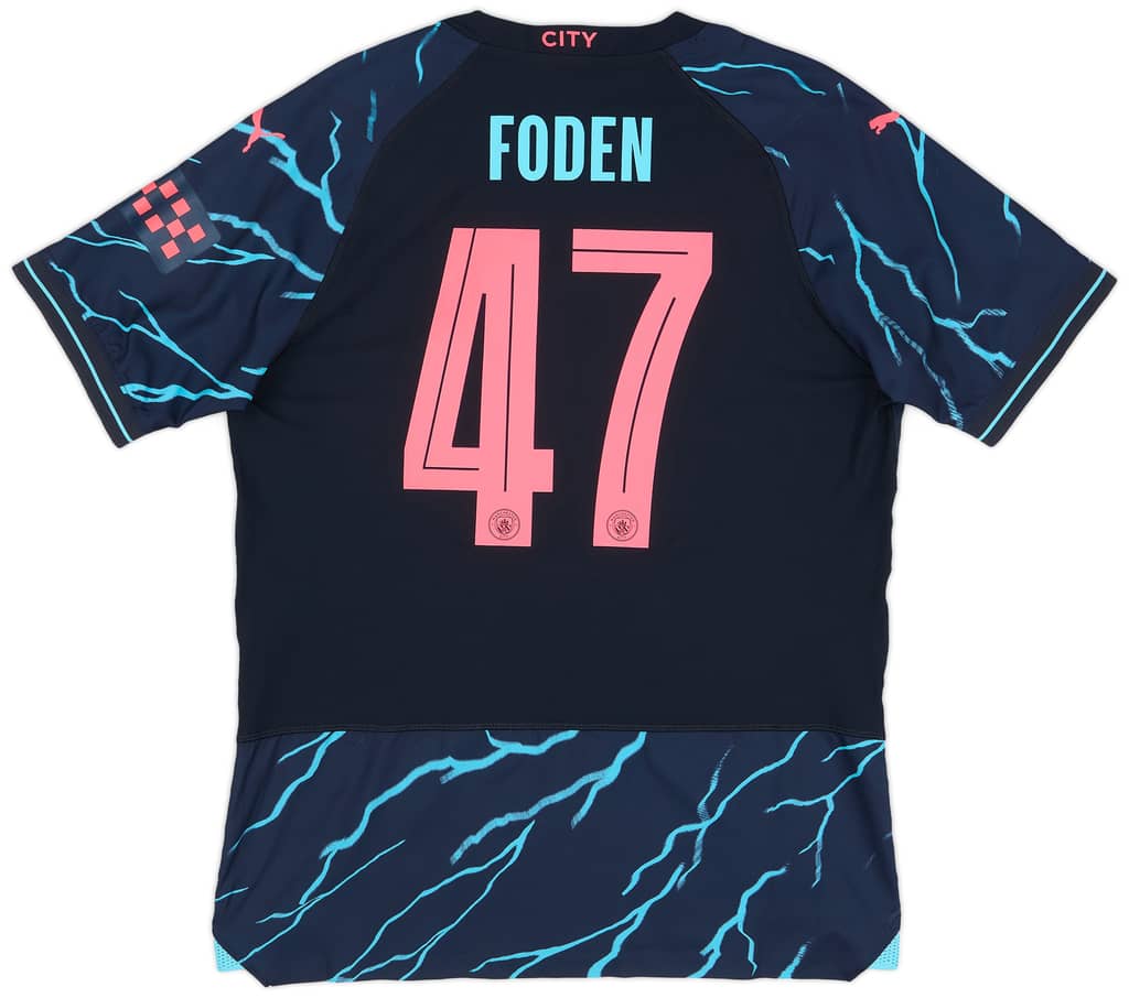 2023-24 Manchester City Player Issue Third European Shirt Foden #47