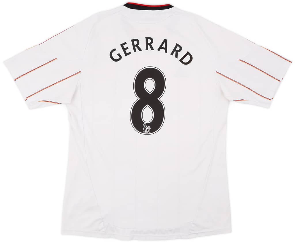 2010-11 Liverpool Away Shirt Gerrard #8 - 6/10 - (L)