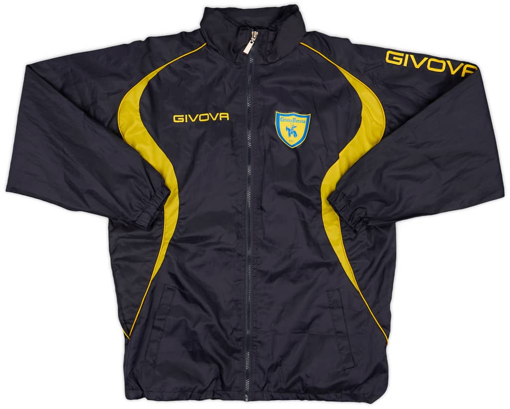 2009-10 Chievo Verona Givova Hooded Rain Jacket - 8/10 - (XS)