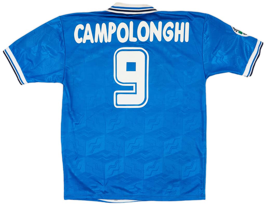 1996-97 Brescia Match Issue Home Shirt Campolonghi #9