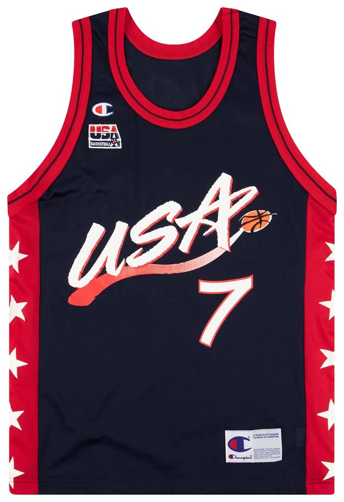 1996-99 USA D. Robinson #7 Champion Jersey (Away) M