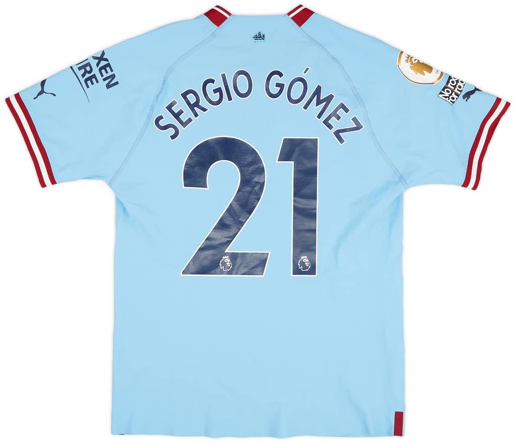 2022-23 Manchester City Match Issue Home Shirt Sergio Gómez #21