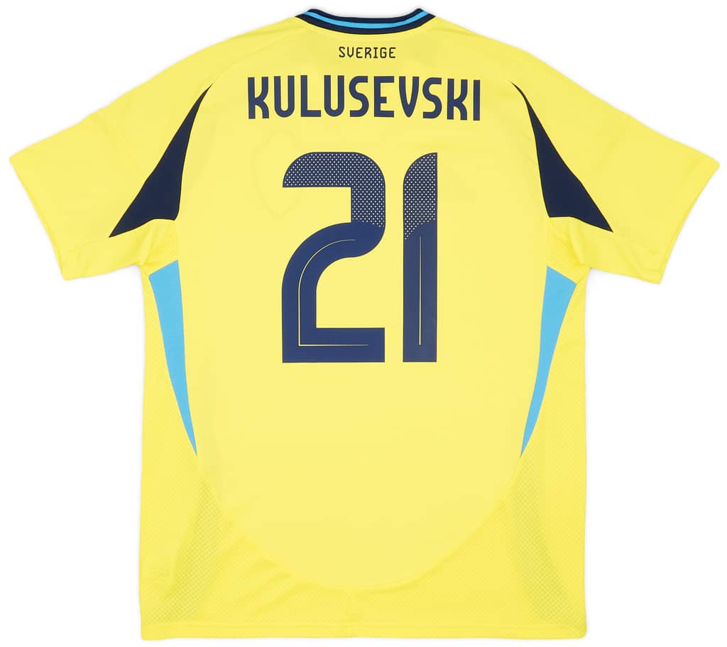 2024-25 Sweden Home Shirt Kulusevski #21
