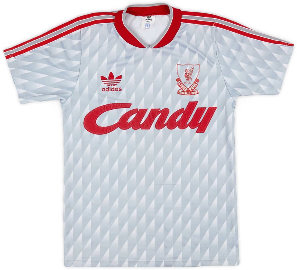 1989-91 Liverpool Away Shirt - 5/10 - (L.Boys)