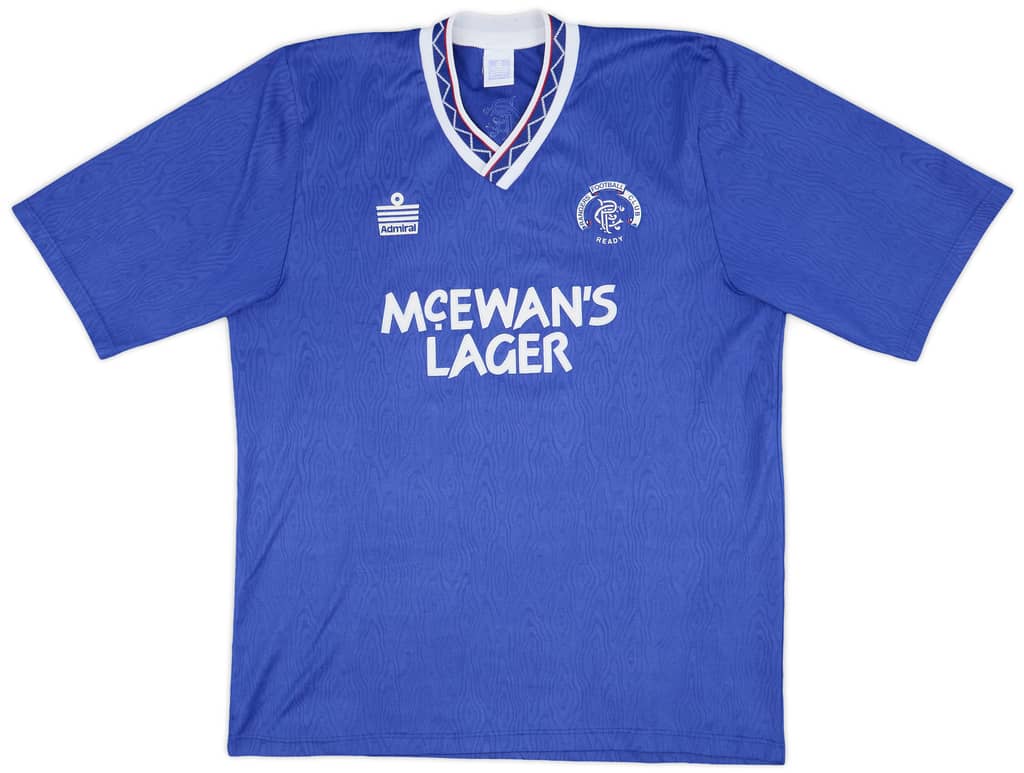 1990-92 Rangers Home Shirt - 8/10 - (L)