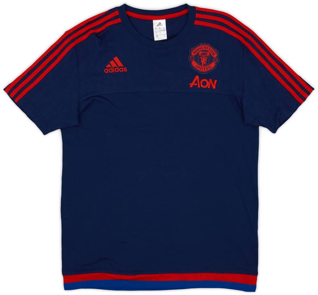 2015-16 Manchester United adidas Cotton Tee - 9/10 - (M)