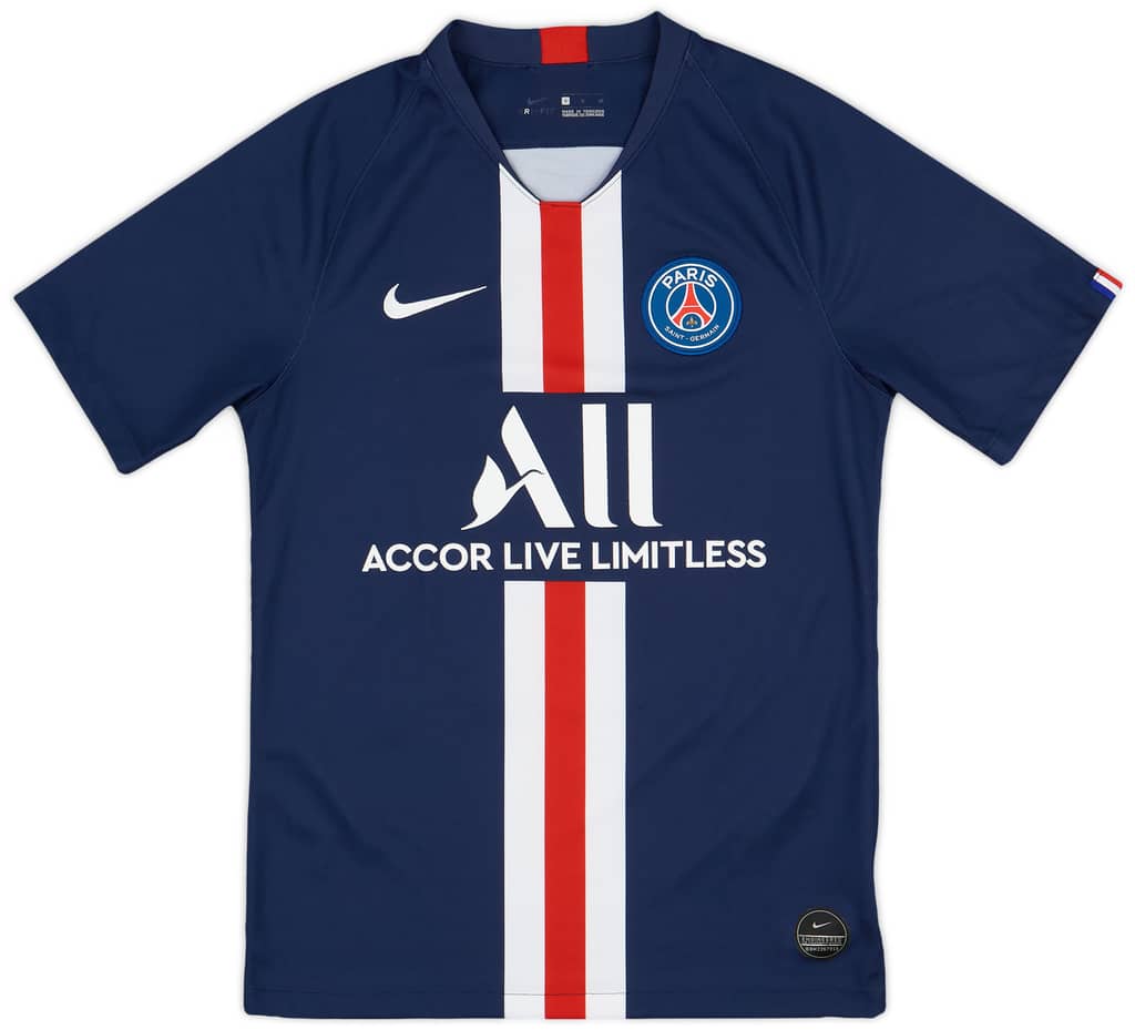 2019-20 Paris Saint-Germain Home Shirt Mbappe #7 - 8/10 - (S)