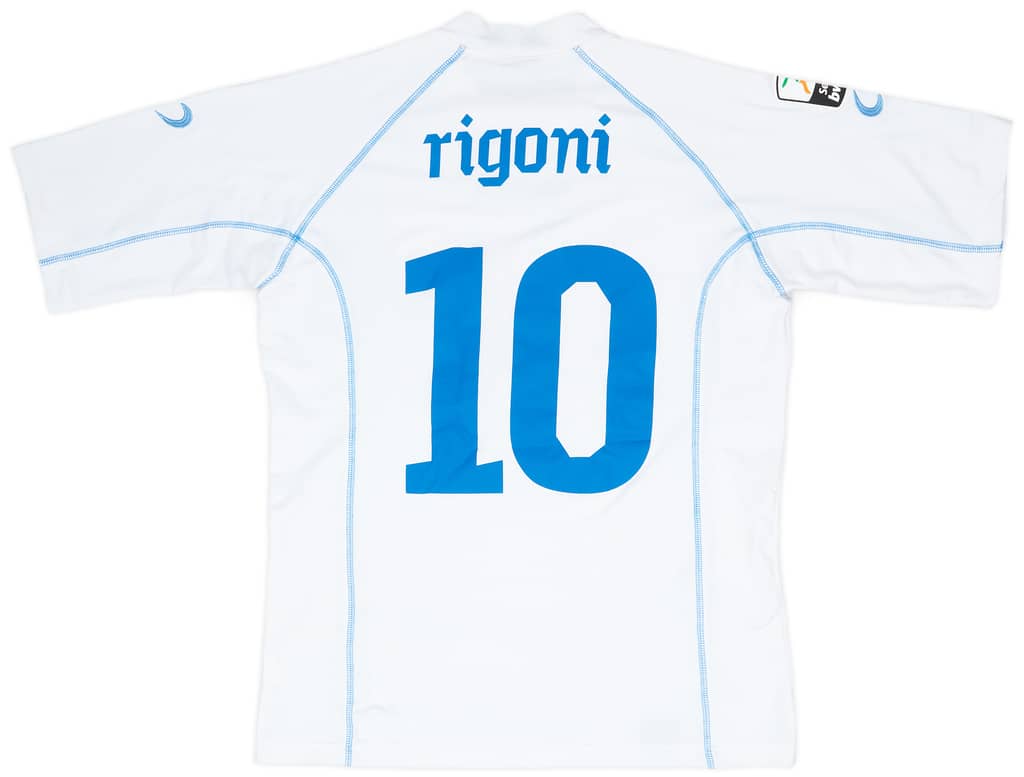 2010-11 Novara Match Issue Away Shirt Rigoni #10