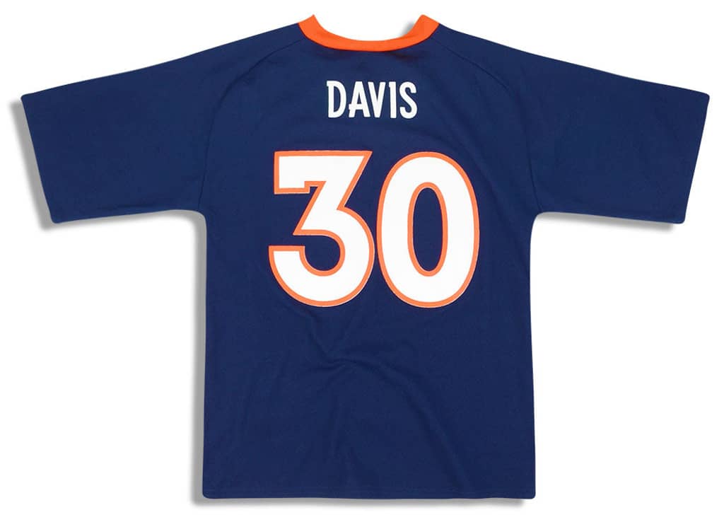 1997-00 Denver Broncos Davis #30 Logo Athletic Jersey (Home) Y