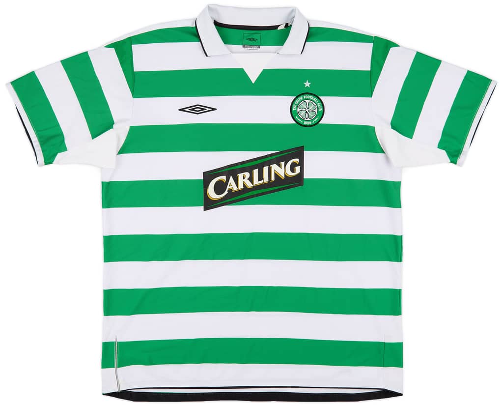 2004-05 Celtic Home Shirt Lennon #18 - 8/10 - (XXL)
