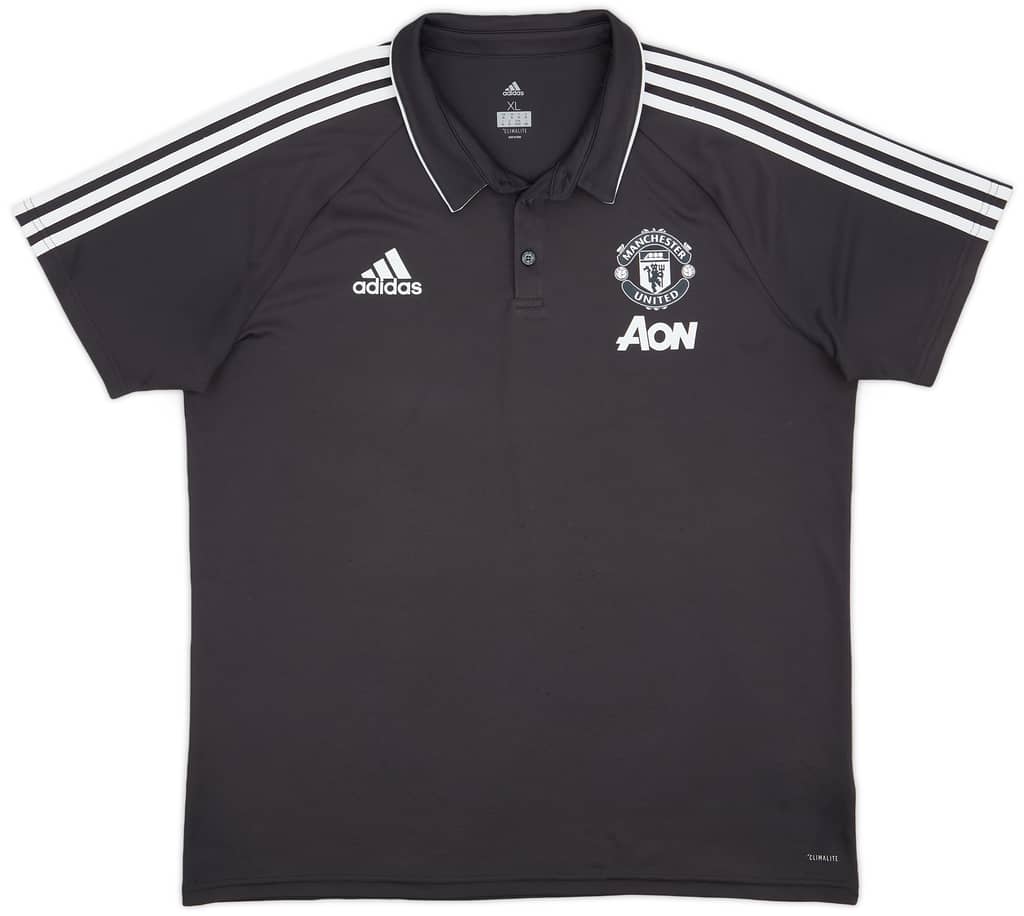 2017-18 Manchester United adidas Polo Shirt - 8/10 - (XL)