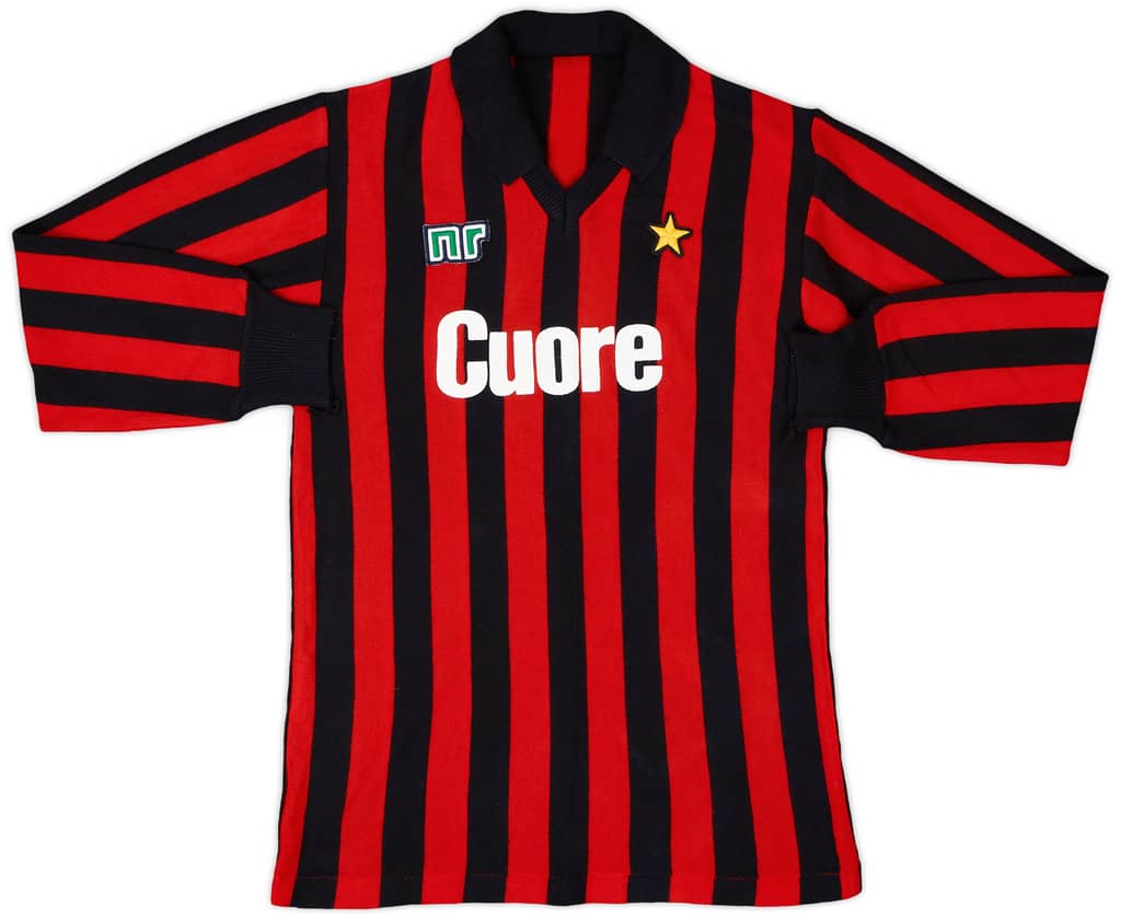 1983-84 AC Milan Home L/S Shirt - 10/10 - (S)