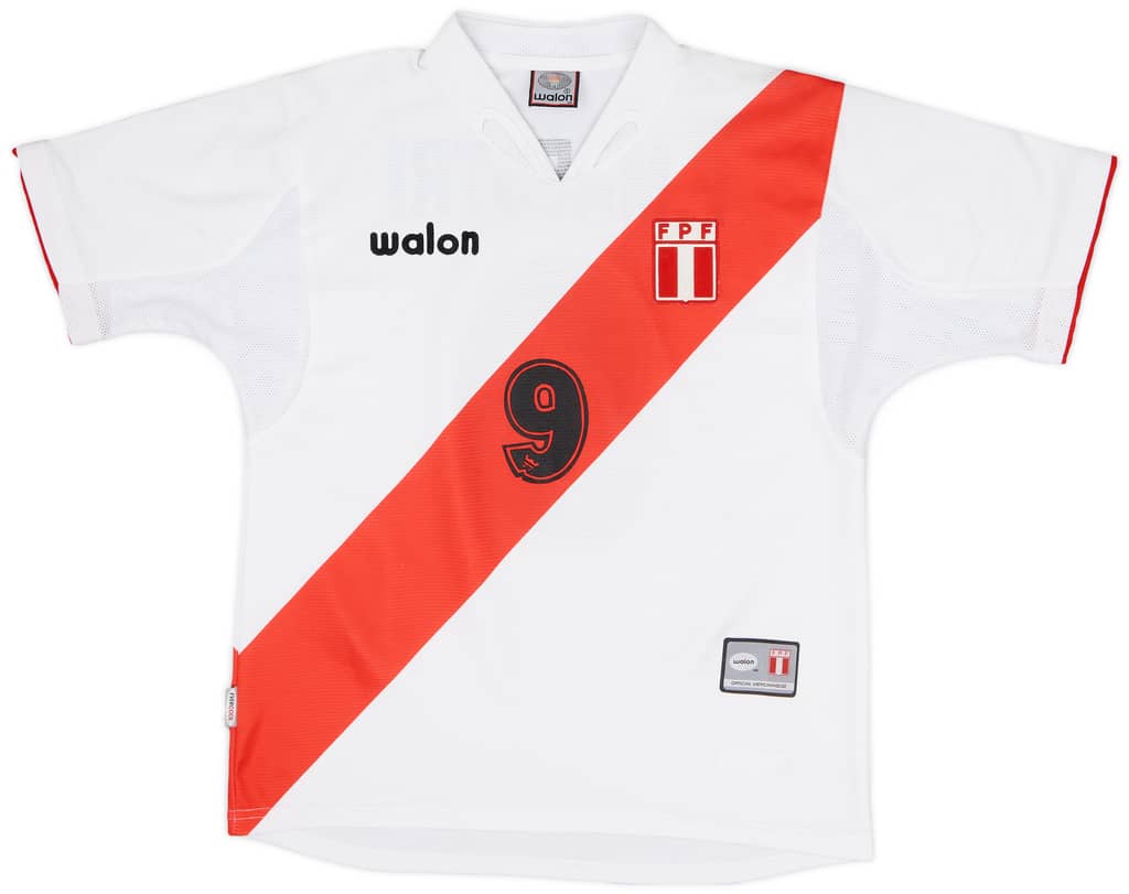 2004-06 Peru Home Shirt F.Maestri #9 - 8/10 - (S)