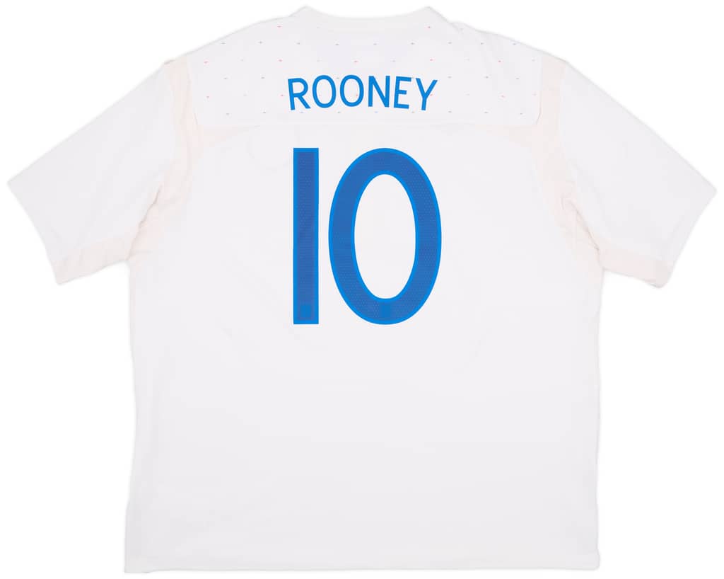 2010-11 England Home Shirt Rooney #10 - 8/10 - (3XL)